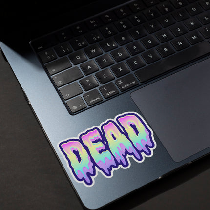 DEAD TEXT ART STICKER