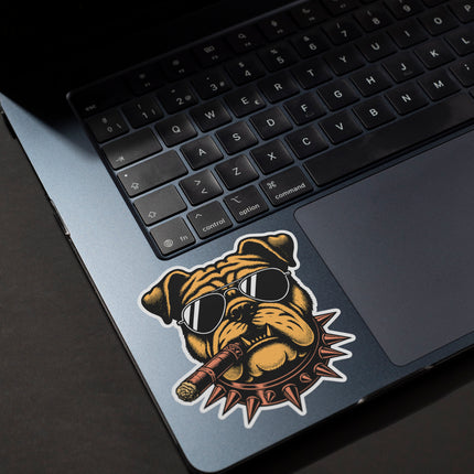 BULLDOG WITH CIGAR