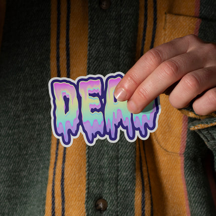 DEAD TEXT ART STICKER