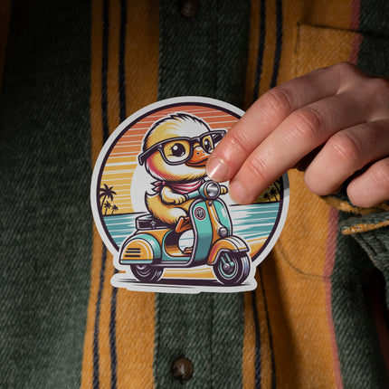 DUCK ON SCOOTER