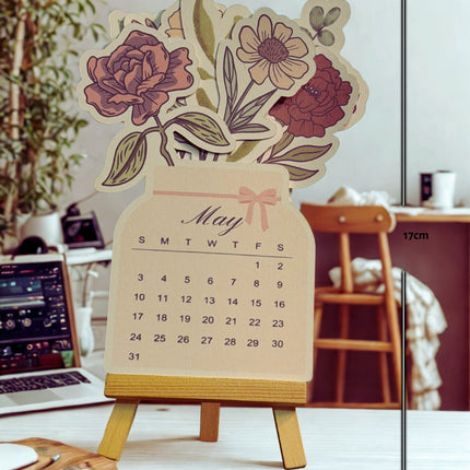 FLORAL DIE CUT CALENDAR