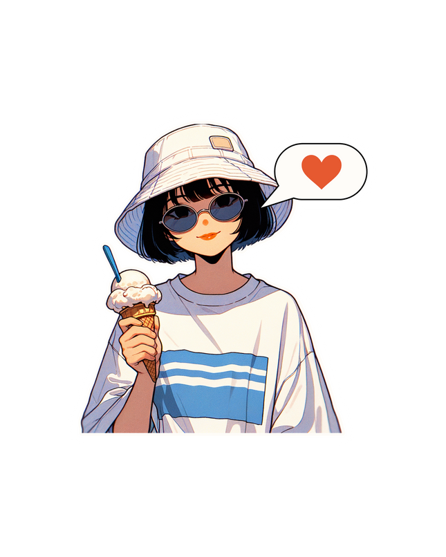 GIRL WITH ICECREAM