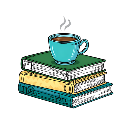 COFFEE WITH BOOK