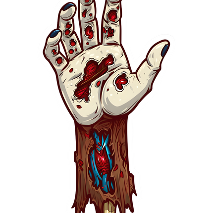 Zombie Hand sticker