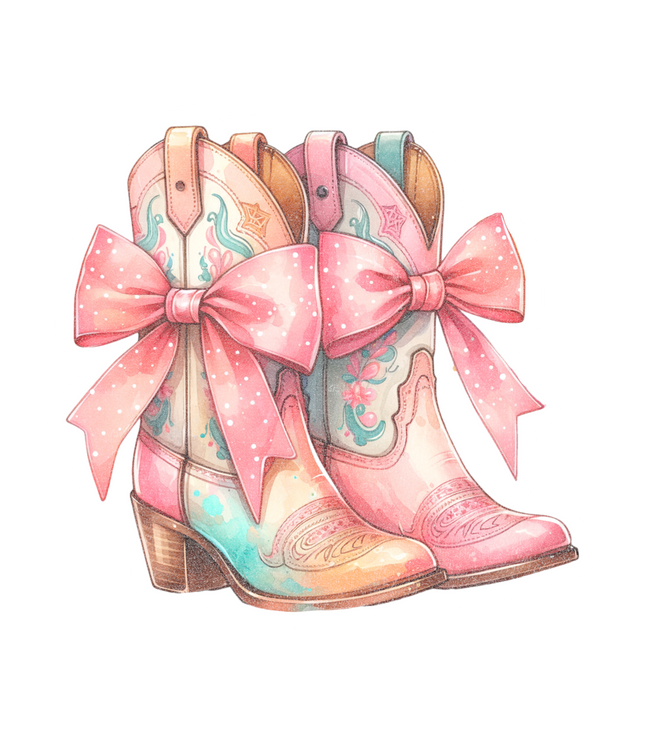 PINK VINTAGE COWGIRL SHOE