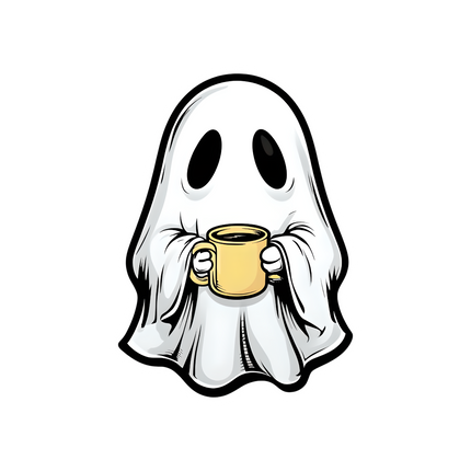 GHOST WITH COFFEE