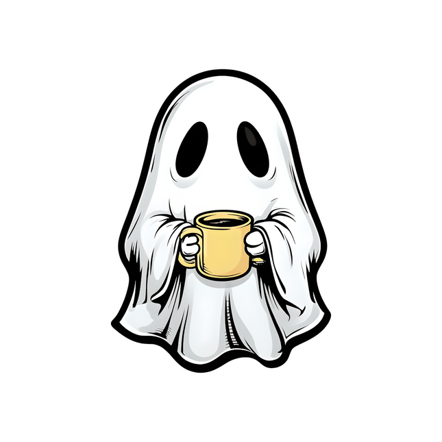 GHOST WITH COFFEE