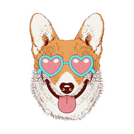 SMILING HUSKY DOG