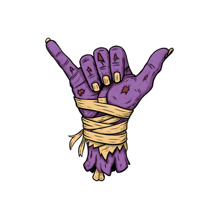 PURPLE ZOMBIE HAND