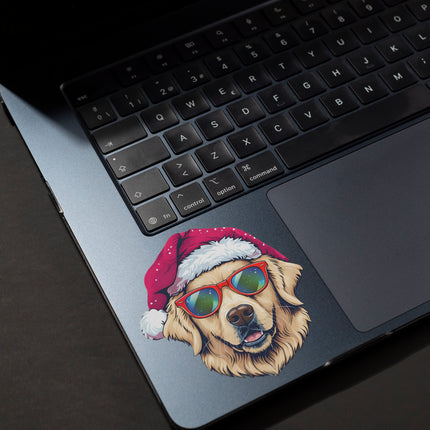 RETRIEVER WITH SANTA CAP