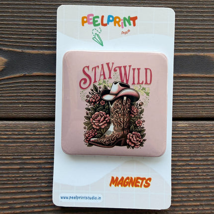 STAY WILD SHOE MAGNET