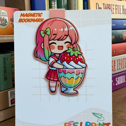 CUTE GIRL MAGNETIC BOOKMARK