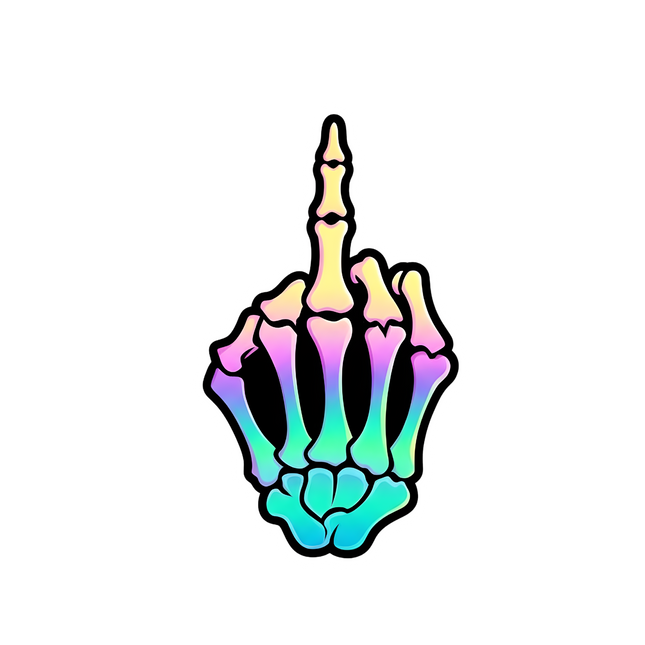 SKELETON MIDDLE FINGER