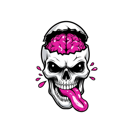 SKELETON WITH PINK