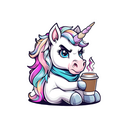 UNICORN WITH COFFEE