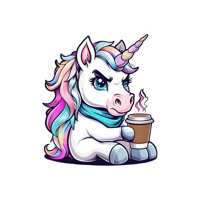 UNICORN WITH COFFEE
