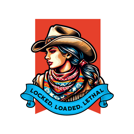 LOCKED , LOADED, LETHAL   COWGIRL