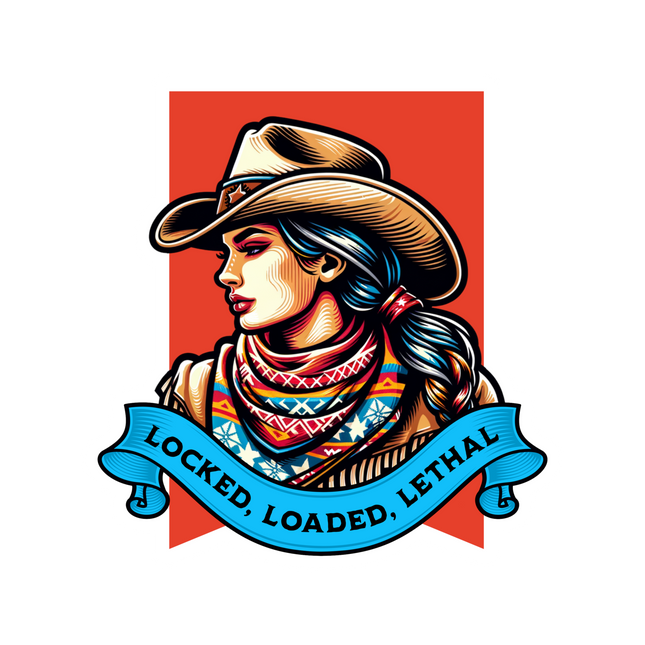 LOCKED , LOADED, LETHAL   COWGIRL