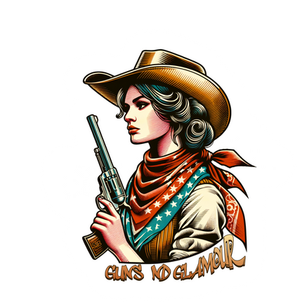 GUNS ND GLAMOUR COWGIRL